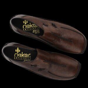 Rieker Antistress Women Brown Distressed Shoes, Size 39 EUR / 7.5 USA